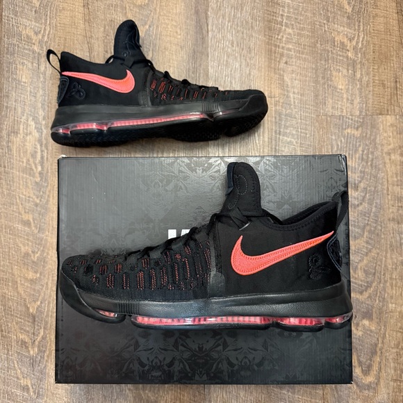 Nike KD 9 Aunt Pearl Black Pink Hot Punch Durant Kay Yow